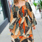 Feeling Bold Taupe & Chocolate Boho Patchwork Midi Dress