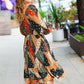 Feeling Bold Taupe & Chocolate Boho Patchwork Midi Dress