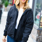 Eyes On You Black Quilted Puffer Jacket
