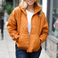 Eyes On You Butterscotch Quilted Puffer Jacket