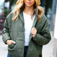 Eyes On You Olive Quilted Puffer Jacket