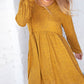 Sunflower Two Tone Babydoll Pocketed Dress