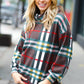 Embrace The Joy Multicolor Plaid Turtleneck Sweater