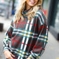 Embrace The Joy Multicolor Plaid Turtleneck Sweater