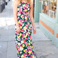 Easy Living Navy Floral Sleeveless Maxi Dress