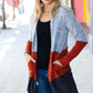 Take a Look Heather Grey Two Tone Hacci Cardigan