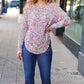 Eclectic Ivory Popcorn Rounded Hem Shirttail Pullover Sweater