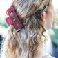 Burgundy Classic Big Hair Claw
