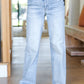 Judy Blue Everyday High Rise Wide Leg Boot Cut Distressed Jeans