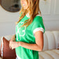 Emerald Cotton Blend COWGIRL Graphic Tee
