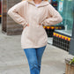 Feeling It Taupe Half Zip Collared Knit Sweater