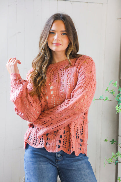 Sunset Stitches Crochet Pullover