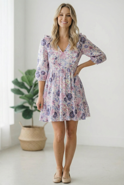 The Sweet Serenade Floral Dress