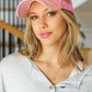 Pink Rhinestone Mesh Trucker Hat