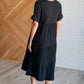 Always Learning Dolman Sleeve Dress in Black