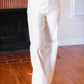 Judy Blue Above & Beyond White Braided Waist Wide Leg Jeans