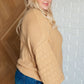 Bubbly Personality Bubble Sleeve Sweater in Wheat