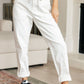 Charlene High Rise Jogger in Ecru