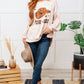 Cow Girl Graphic Pullover in Stone