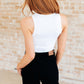 Cream of the Crop Rib Knit Tank Top in White