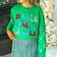 Fa La La Sequins Green Sweater