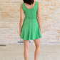 Gorgeous in Green Sleeveless Skort Dress