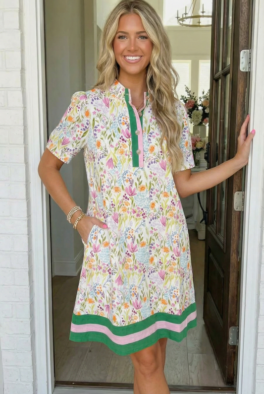 Spring Ready Floral Shift Dress