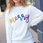 More the Merrier White Pop Up Lurex Sweater