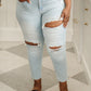 Super Light Destroyed Boyfriend Jeans