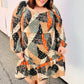 Feeling Bold Taupe & Chocolate Boho Patchwork Midi Dress
