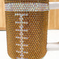 Golden Brown Football Insulated 40oz. Tumbler with Straw