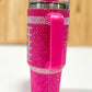 Pink Football Insulated 40oz. Tumbler with Straw