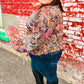 Feeling Elegant Black & Rust Paisley Surplice Peplum Top