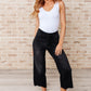 Ryan High Rise Button Fly Wide Leg Crop Jeans