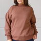 Make No Mistake Mock Neck Pullover in Cocoa