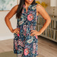 Lizzy Tank Dress in Navy, Ivory and Pink Paisley