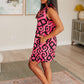 Lizzy Tank Dress in Pink and Black Damask