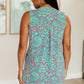 Lizzy Tank Dress in Teal and Magenta Paisley