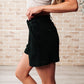 Mind Over Matter Pleated Shorts in Black