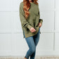 No Plain Jane Oversized Sweatshirt in Green