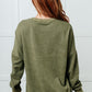 No Plain Jane Oversized Sweatshirt in Green