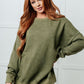 No Plain Jane Oversized Sweatshirt in Green