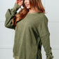 No Plain Jane Oversized Sweatshirt in Green