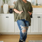 Perfectly Poised Hooded Poncho in Olive