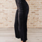 Ryan High Rise Button Fly Wide Leg Crop Jeans