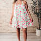 Soul Tied Floral Dress in Pink