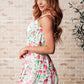 Soul Tied Floral Dress in Pink