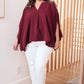 Universal Philosophy Blouse in Wine