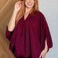 Universal Philosophy Blouse in Wine