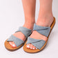 With a Twist Sandal in Denim